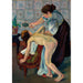 Reproductie van het schilderij La Petite Fille au Miroir - Suzanne Valadon