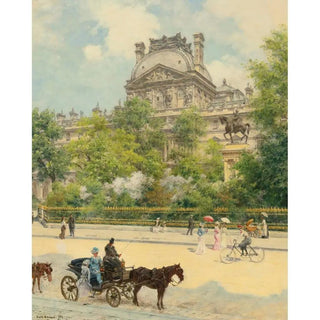La Place du Louvre - Louis Béroud | Reproduction Tableau Décoration murale affiche copie