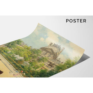 La Place du Louvre - Louis Béroud | Reproduction Tableau Décoration murale affiche copie