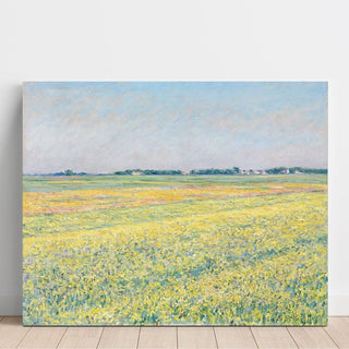 La Plaine de Gennevilliers, Champs Jaunes - Gustave Caillebotte | Reproduction Tableau Décoration murale affiche copie