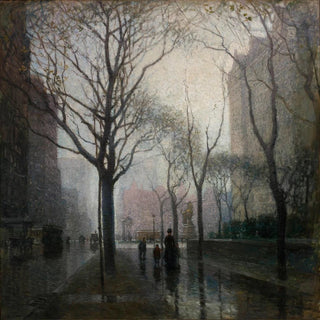 La Plaza après la pluie - Paul Cornoyer