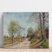 Reproductie van het schilderij La Route de Veneux - Alfred Sisley