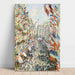 Reproductie van het schilderij La Rue Montorgueil - Claude Monet