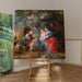 Reproductie van het schilderij De Heilige Familie onder een appelboom - Peter Paul Rubens