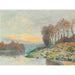 Kunstdruk La Seine à Bougival (1874) - Alfred Sisley | Kunstdruk