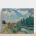 Reproductie van het schilderij La Seine à Bougival (1876) - Alfred Sisley