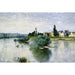 Reproductie van het schilderij La Seine à Lavacourt - Claude Monet