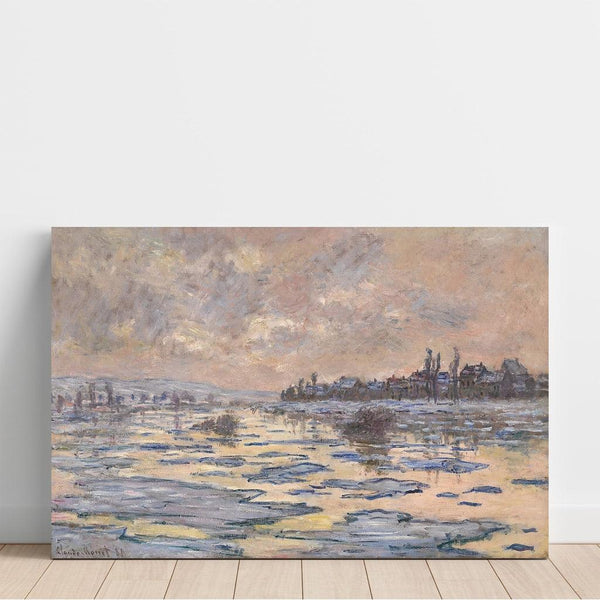 Reproductie van het schilderij La Seine à Lavacourt, Débâcle - Claude Monet