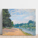 Reproductie van het schilderij De Theems met Hampton Church - Alfred Sisley