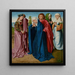 De Maagd, Johannes de Doper en de Drie Maria's - Gerard David — ingelijst kunstwerk aan de muur
