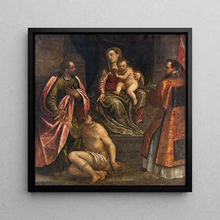 La Vierge et l'Enfant avec Saint Martin et Saint Pétronius - Alessandro Maganza