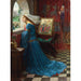 Reproductie van het schilderij La belle Rosamund - John William Waterhouse