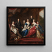 De familie van Karel XI met familieleden uit het hertogdom Holstein-Gottorp - David Klöcker Ehrenstrahl — ingelijst kunstwerk aan de muur