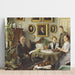 Reproductie van het schilderij De familie van de kunstenaar - Paul Fischer