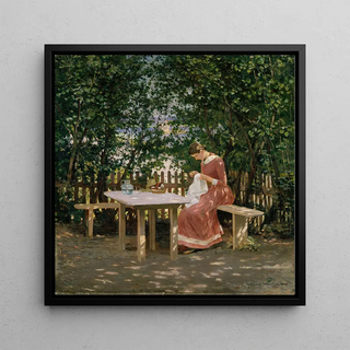 La femme de l'artiste dans l'arbre - Gerhard Munthe