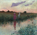 De vrouw van de kunstenaar die vist - Jean-Louis Forain — weergave van het kunstwerk