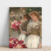 Reproductie van het schilderij De meisje met de pioenen - Childe Hassam