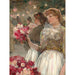 Reproductie van het schilderij De meisje met de pioenen - Childe Hassam