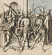 De flagellatie van Christus - Cirkel van Hans Holbein de Oude — weergave van het kunstwerk
