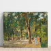 Reproductie van het schilderij De grote straat van het meer bij Wannsee met wandelaars - Max Liebermann