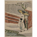 Reproductie van het schilderij Het meisje met de reiger staand onder een wilg - Suzuki Harunobu