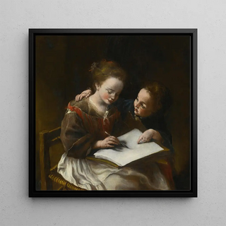 La leçon de dessin - Domenico Guidobono
