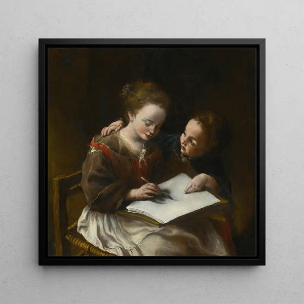 La leçon de dessin - Domenico Guidobono