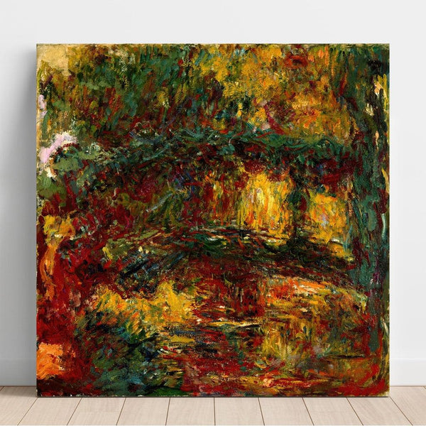 Reproductie van het schilderij van het Japanse bruggetje, Giverny - Claude Monet