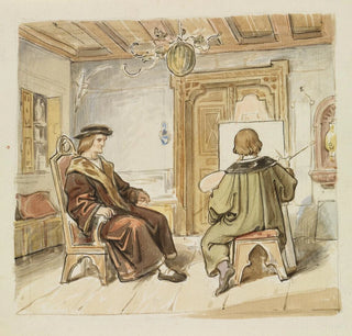 La peinture Hans Baldung Grien portrait de Margrave Christoph de Bade - Moritz von Schwind