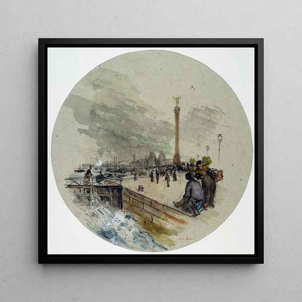 La place de la Bastille et le Canal - Frank Myers Boggs