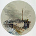 La place de la Bastille et le Canal - Frank Myers Boggs — gepresenteerd in een interieur