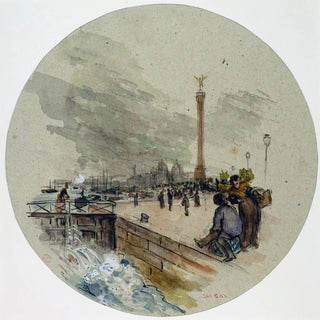 La place de la Bastille et le Canal - Frank Myers Boggs