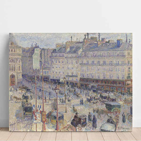 Reproductie van het schilderij La place du Havre, Parijs - Camille Pissarro