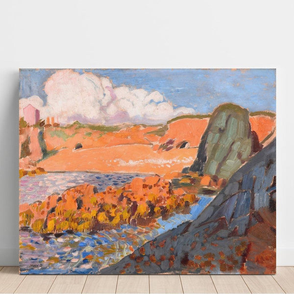 La plage rouge - Maurice Denis | Reproduction Tableau Décoration murale affiche copie