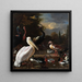 La plume flottante - Melchior d'Hondecoeter — framed artwork on a wall