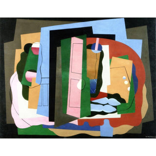 La porte rose - Georges Valmier | Reproduction Tableau Décoration murale affiche copie