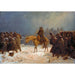 Napoleon’s Retreat from Russia, complete artwork showing the Emperor on horseback in the snow