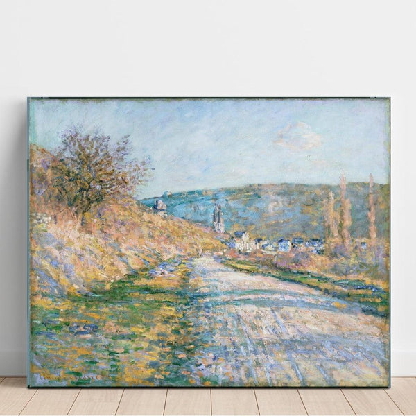 Reproductie van het schilderij De weg van Vétheuil - Claude Monet