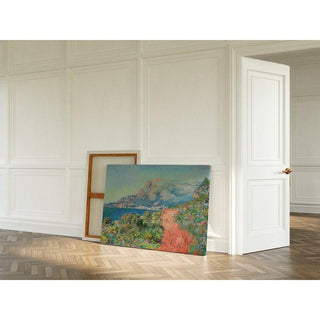 La route rouge près de Menton - Claude Monet | Reproduction Tableau Décoration murale affiche copie