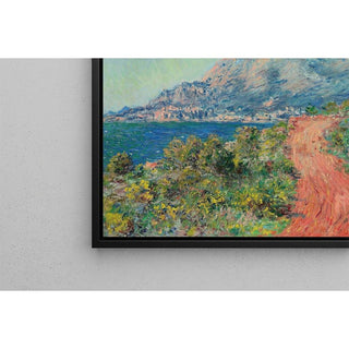 La route rouge près de Menton - Claude Monet | Reproduction Tableau Décoration murale affiche copie