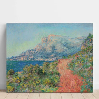 La route rouge près de Menton - Claude Monet | Reproduction Tableau Décoration murale affiche copie