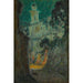 Reproductie van het schilderij De straat bij maanlicht, Villefranche-sur-mer - Henri Le Sidaner