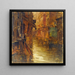 La rue de Bivre vue du boulevard Saint-Germain, inondations de 1910 - Germain Eugène Bonneton — ingelijst kunstwerk aan de muur