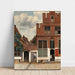 Reproductie van het schilderij De steeg van Johannes Vermeer