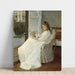 Reproductie van het schilderij De zus van de kunstenaar aan het raam - Berthe Morisot