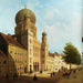De synagoge aan de Oranienburger Straße in Berlijn - Emile Pierre Joseph de Cauwer — gepresenteerd in een interieur