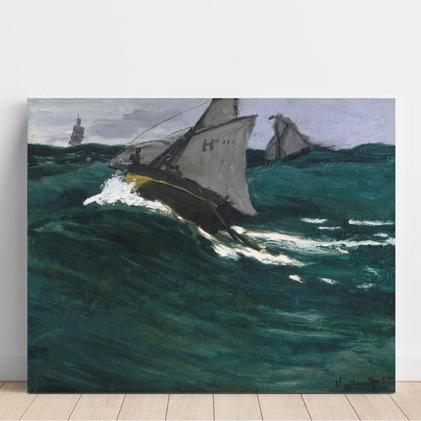 Reproductie van het schilderij De groene golf - Claude Monet