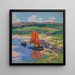La voile rouge - Henry Moret — ingelijst kunstwerk aan de muur