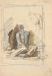 Studie van een zittende mannelijke figuur - Ladislav Mednyánszky — weergave van het kunstwerk