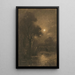 Landschap van de avond - Ladislav Mednyánszky — ingelijst kunstwerk aan de muur
